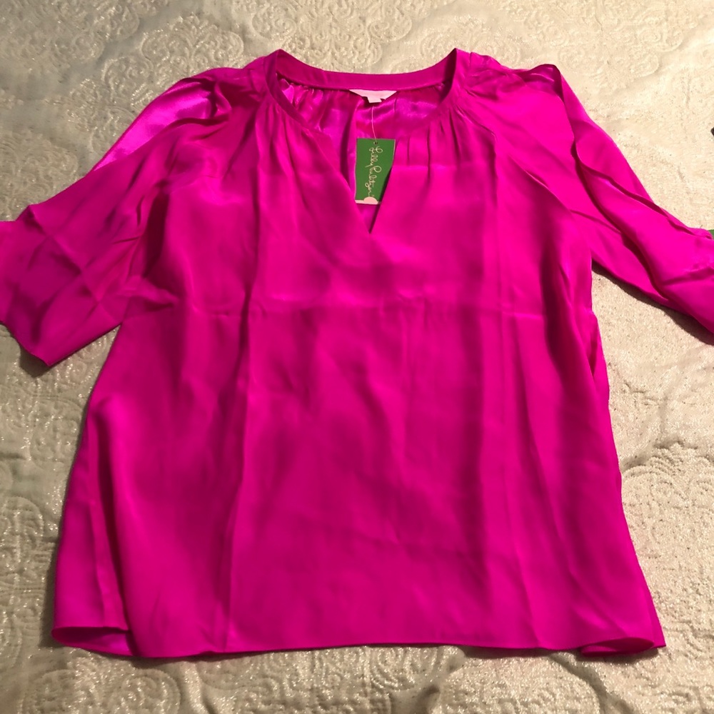 ❌SOLD❌Lilly Pulitzer Bryce Silk Top
